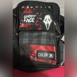 Ghost Face Black and Red Backpack